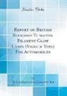 British Engineering Standards Inst - Report on British Standard Tungsten Filament Glow Lamps (Vacuum Type) for Automobiles (Classic Reprint)
