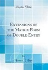 James J. Linn - Extensions of the Matrix Form of Double Entry (Classic Reprint)
