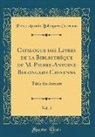 Pietro Antonio Bolongaro Crevenna - Catalogue des Livres de la Bibliothéque de M. Pierre-Antoine Bolongaro-Crevenna, Vol. 5