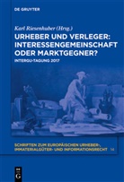 Kar Riesenhuber, Karl Riesenhuber - Urheber und Verleger: Interessengemeinschaft oder Marktgegner?