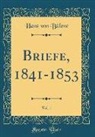 Hans von Bülow - Briefe, 1841-1853, Vol. 1 (Classic Reprint)