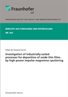 Felipe de Campos Carreri, Fraunhofer IST - Investigation of industrially-suited processes for deposition of oxide thin films by high power impulse magnetron sputtering.