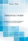 Senckenbergische Naturfors Gesellschaft - Abhandlungen, Vol. 28