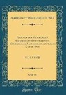Akademie Der Wissenschaften In Wien - Anzeiger der Kaiserlichen Akademie der Wissenschaften, Mathematisch-Naturwissenschaftliche Classe, 1896, Vol. 33