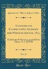 Akademie Der Wissenschaften In Wien - Anzeiger der Kaiserlichen Akademie der Wissenschaften, 1875, Vol. 12
