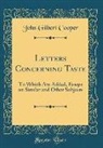 John Gilbert Cooper - Letters Concerning Taste