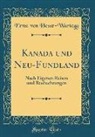Ernst von Hesse-Wartegg - Kanada und Neu-Fundland
