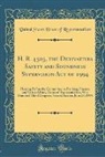 United States House Of Representatives - H. R. 4503, the Derivatives Safety and Soundness Supervision Act of 1994