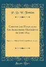 P. D. W. Tonnies - Chronik des Hamburger See-Assecuranz-Geschäftes im Jahr 1824