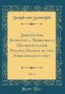 Joseph von Sonnenfels - Josephs von Sonnenfels Sonnenfels Grundsätze der Polizey, Handlung und Finanzwissenschaft, Vol. 3 (Classic Reprint)