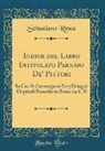 Sebastiano Resta - Indice del Libro Intitolato Parnaso De' Pittori