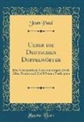 Jean Paul - Ueber die Deutschen Doppelwörter