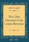 Johanna Spyri - Was Der Grossmutter Lehre Bewirkt (Classic Reprint)