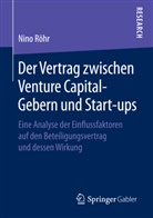 Nino Röhr - Der Vertrag zwischen Venture Capital-Gebern und Start-ups