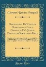 Giovanni Battista Pasquali - Descrizione De' Cartoni Disegnati da Carlo Cignani, e De' Quadri Dipinti da Sebastiano Ricci