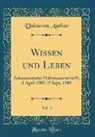 Unknown Author - Wissen und Leben, Vol. 4