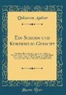 Unknown Author - Ein Schoen und Kurzweilig Gedicht