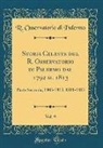 R. Osservatorio Di Palermo - Storia Celeste del R. Osservatorio di Palermo dal 1792 al 1813, Vol. 9