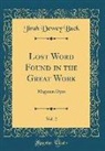 Jirah Dewey Buck - Lost Word Found in the Great Work, Vol. 2