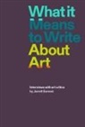 Jarret Earnest, Jarrett Earnest, Jarrett Earnest - What It Means to Write about Art