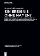 Benjamin Heidenreich - Ein Ereignis ohne Namen?