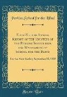 Perkins School For The Blind - Fifty-Fourth Annual Report of the Trustees of the Perkins Institution and Massachusetts School for the Blind: For the Year Ending September 30, 1885 (