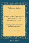 Unknown Author - Katholisches Gesang-Und Gebetbuch Für Die Provinze St. Louis