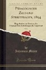 Johannes Meyer - Pädagogische Zeit-und Streitfragen, 1894, Vol. 6