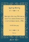 Ludwig Herrig - Archiv für das Studium der Neueren Sprachen und Literaturen, 1880, Vol. 63