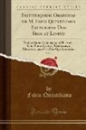 Fabio Quintiliano - Instituiçoens Oratorias de M. Fabio Quintiliano Escolhidas Dos Seos 12 Livros , Vol. 1