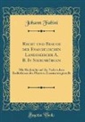Johann Fabini - Recht und Brauch der Evangelischen Landeskirche A. B. In Siebenbürgen