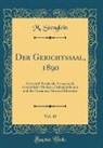 M. Stenglein - Der Gerichtssaal, 1890, Vol. 43