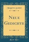 Margarete Susman - Neue Gedichte (Classic Reprint)