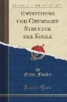 Franz Fischer - Entstehung und Chemische Struktur der Kohle (Classic Reprint)
