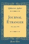 Unknown Author - Journal Étranger