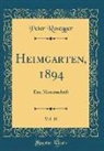 Peter Rosegger - Heimgarten, 1894, Vol. 18