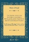 Hans Preuss - Die Vorstellungen vom Antichrist im Späteren Mittelalter, bei Luther und in der Konfessionellen Polemik