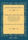 Christian Hermann Weisse - Ueber den Gegenwärtigen Standpunct der Philosophischen Wissenschaft