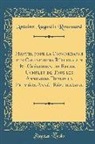Antoine Augustin Renouard - Manuel pour la Concordance des Calendriers Républicain Et Grégorien, ou Recueil Complet de Tous les Annuaires Depuis la Première Année Républicaine (Classic Reprint)