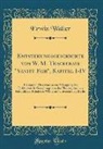 Erwin Walter - Entstehungsgeschichte von W. M. Thackerays "Vanity Fair", Kapitel I-IV