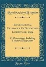 Royal Society Of London - International Catalogue Of Scientific Literature, 1904