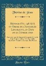 Therese De Jesus, Thérèse de Jésus - Réponse (No. 148-A) A un Ordre de l'Assemblée Législative, en Date du 20 Février 1890