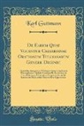 Karl Guttmann - De Earum Quae Vocantur Caesarianae Orationum Tullianarum Genere Dicendi