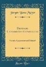 Jürgen Bona Meyer - Deutsche Universitäts-Entwicklung