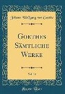 Johann Wolfgang von Goethe - Goethes Sämtliche Werke, Vol. 31 (Classic Reprint)