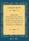 Giuseppe Bertini - Dizionario Storico-Critico Degli Scrittori Di Musica E de' Piu' Celebri Artisti Di Tutte Le Nazioni Si' Antiche Che Moderne, Vol. 1 (Classic Reprint)