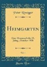 Peter Rosegger - Heimgarten, Vol. 1