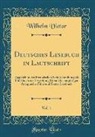Wilhelm Vietor - Deutsches Lesebuch in Lautschrift, Vol. 1