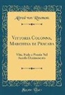Alfred Von Reumont - Vittoria Colonna, Marchesa di Pescara