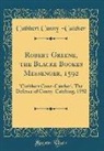 Cuthbert Cunny Catcher - Robert Greene, the Blacke Bookes Messenger, 1592